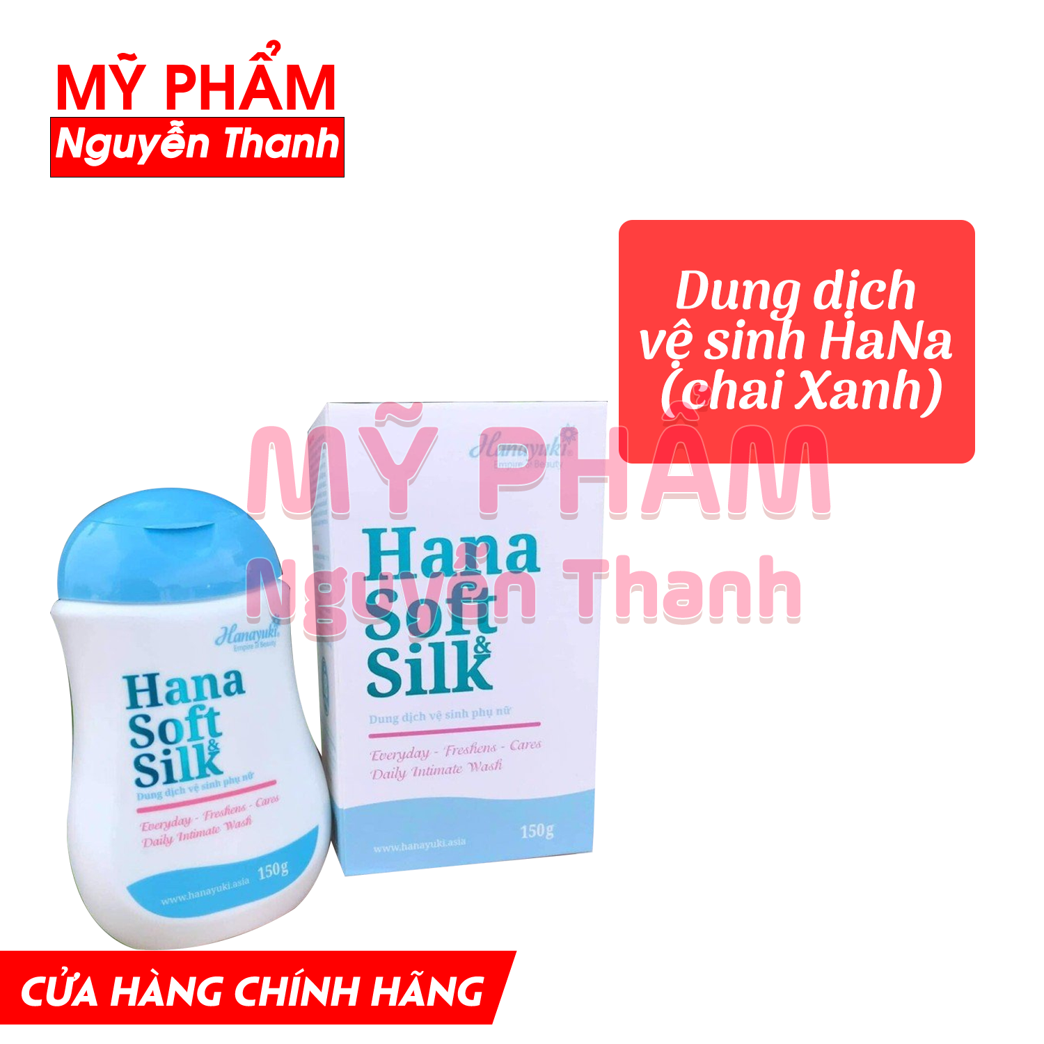 [HCM] Dung dịch vệ sinh phụ nữ Hana soft silk