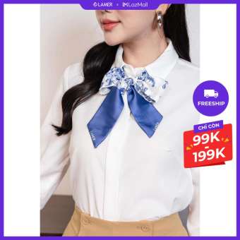 Khăn Lụa Dài Lamer In Họa Tiết L6AO23Q001