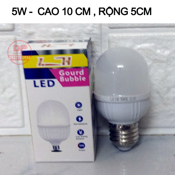 BÓNG ĐÈN LED 5W LH SIÊU SÁNG SỬ DỤNG NGUỒN 220V , BẢO HÀNH 1 NĂM ĐỔI MỚI