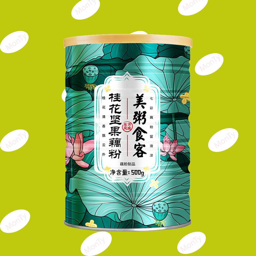 Combo 2 hộp Osmanthus Bột củ sen mix hạt dinh dưỡng/bột súp ăn liền không cần nấu, ăn sáng bổ dưỡng hộp 500g