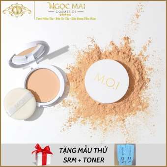 Phấn Phủ Kềm Dầu Baby Skin Powder M.O.I Cosmetics + Tặng Mẫu Thử SRM + Toner Da By M.O.I