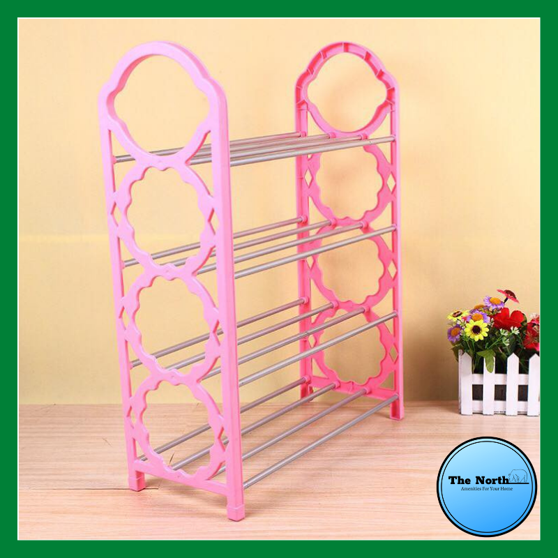 Kệ Để Giày Dép 4 Tầng Bằng Nhựa Tiện Dụng