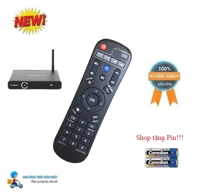 Remote Điều Khiển đầu thu Himedia các dòng Q5 Q30A5 Q10... Hàng Mới Chính Hãng Tặng Kèm Pin