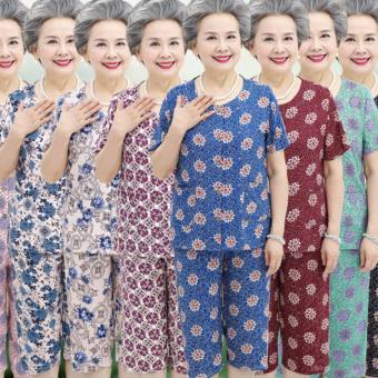 Đồ bộ lanh trung niên, bộ nữ trung niên quần lửng, đồ mặc nhà cho người trung niên chất lanh , đồ bộ bigsize chất vải mát vẻ