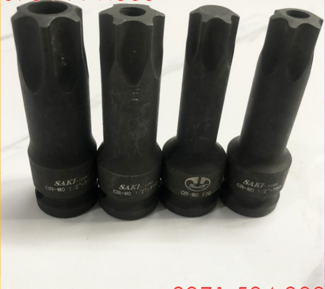 Đầu típ khẩu 1/2 inch hoa khế 6 cạnh ngoài . nhật bản, dài 78mm, chất liệu carbon crmo siêu cứng, siêu bền