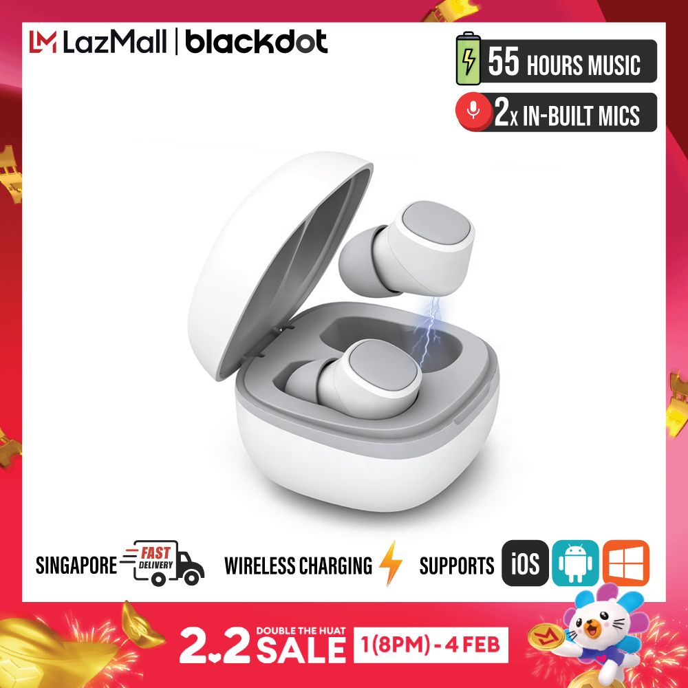 Blackdot Pro 2 Wireless Earbuds | USB Type-C Case Premium Sound One Touch Control High Bass IPX6