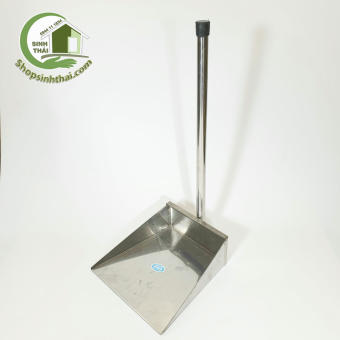Đồ hốt rác - ky hốt rác inox cán dài 50cm