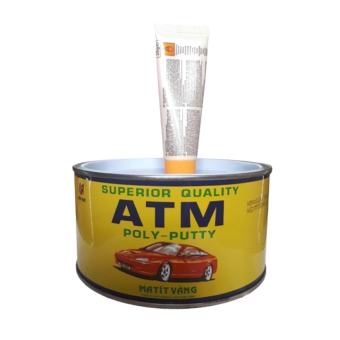 Bột bả ma tít vàng ATM nhập khẩu Thái Lan hộp 1kg kèm phụ gia (Chính hãng) - Bột bả sắt ô tô, kim loại
