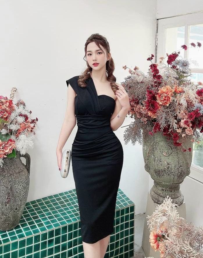 Đầm Nữ không tay kiểu dáng body thiết kế đi dự tiệc, đi chơi chất vải umi có mút HARI