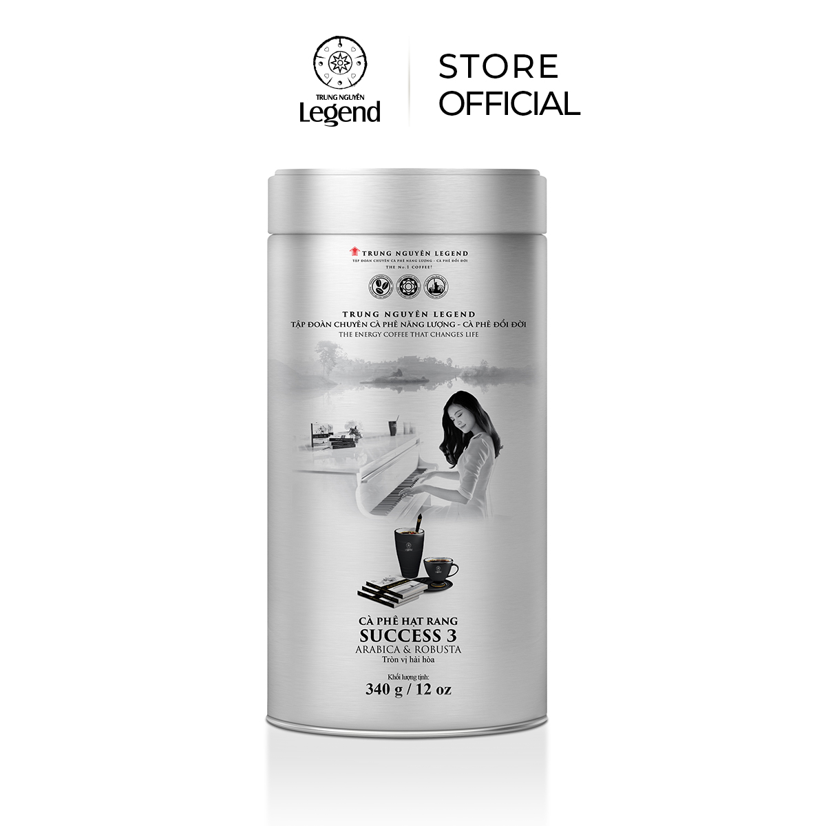 Cà phê Hạt Mộc Legend Success 3 - Arabica, Robusta