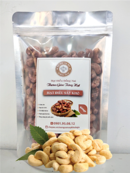 Hạt Điều Rang Muối Nguyên Hạt Còn Vỏ LeGiasFarm 500gr