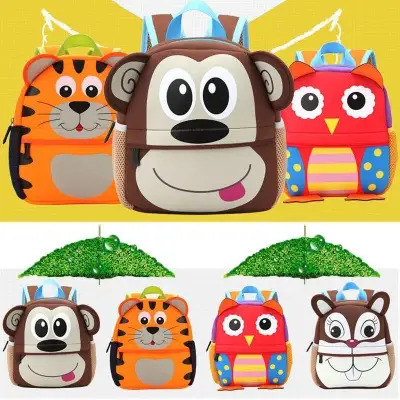 Cute Kid Toddler Backpack Kindergarten Schoolbag 3D Cartoon Animal Bag (1)