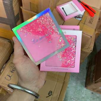 Bảng Phấn mắt 12 ô nhủ kim tuyến Lameila