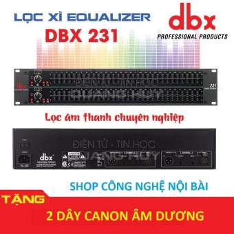 lọc xì equalizer cao cấp DBX 231 - TẶNG 2 dây CANON