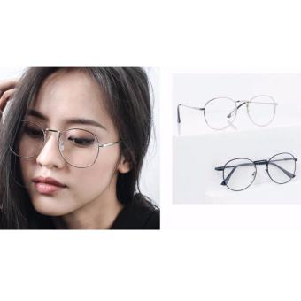 Kính gọng Vintage Kim loại - dáng cổ điển (BẠC)