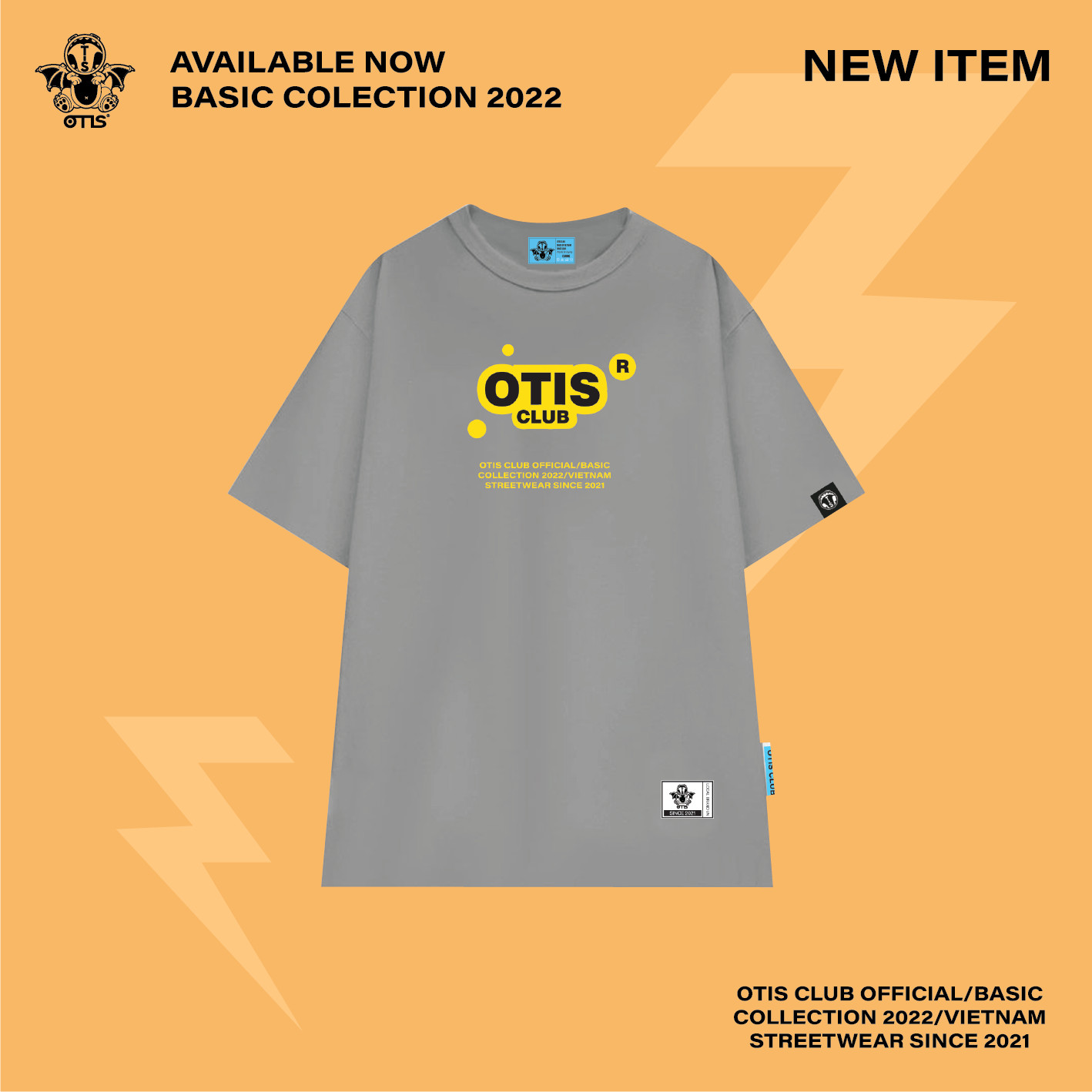 ÁO THUN TAY LỠ COTTON LOCAL BRAND OTIS CLUB - TEE COLECTION