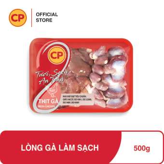 CP Lòng gà làm sạch tươi mới mỗi ngày - 500g - Được sản xuất theo tiêu chuẩn 3F. Đảm bảo truy xuất nguồn gốc rõ ràng