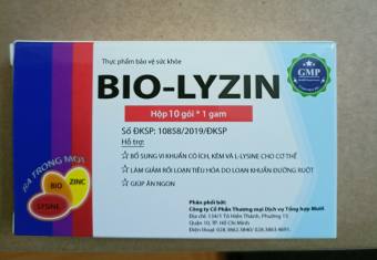 Cốm vi sinh BIO LYZIN hộp 10 gói *1g