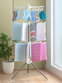 Cây sào phơi đồ gấp gọn [FREESHIP]đa năng 3 tầng, treo đồ cho trẻ em, bé sơ sinh