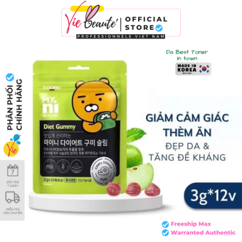 Kẹo Táo Giảm Cân Myni Selfcare Diet Gummy ILDONG Hàn Quốc Gói 12 Viên