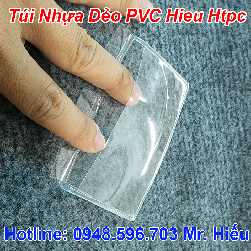 Bộ 2 túi nhựa dẻo bảo vệ căn cước công dân nắp ngang