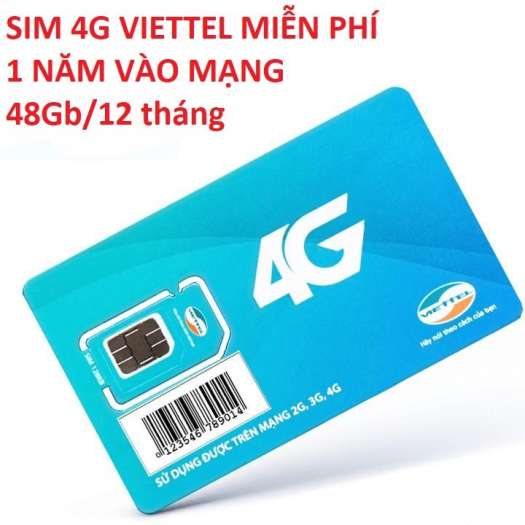 Sim Viettel vào mạng 1 năm D500 ( mua 1 lần dùng cả năm )