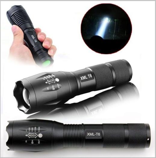 ĐÈN PIN SIÊU SÁNG CÔNG NGHỆ NHẬT XML - T6 LED Cao Cấp Hợp Kim Chống Nước Pin Có Thể Sạc Lại Full box Bảo Hành 12 Tháng