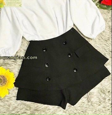 Chân váy nữ túi hộp chất tuyết mưa đinh nút thời trang cực đẹp