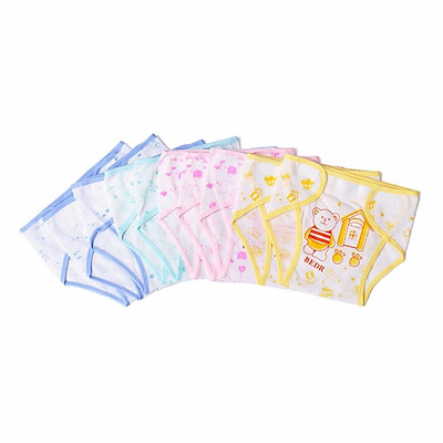 Combo 5 Tã vải dán cotton in hình Baby size 1-2-3