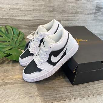 Giày Jordan Cổ Thấp, Jordan 1 Đen Trắng, Giày Jordan Panda Bản Cao Cấp Full Box Bill