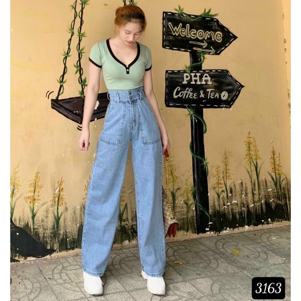 QUẦN JEAN ỐNG ĐỨNG NỮ LƯNG SIÊU CAO PHONG CÁCH THỜI TRANG TRẺ TRUNG NĂNG ĐỘNG SẢN PHẨM HÓT THUYDIEUSHOP97 TB28