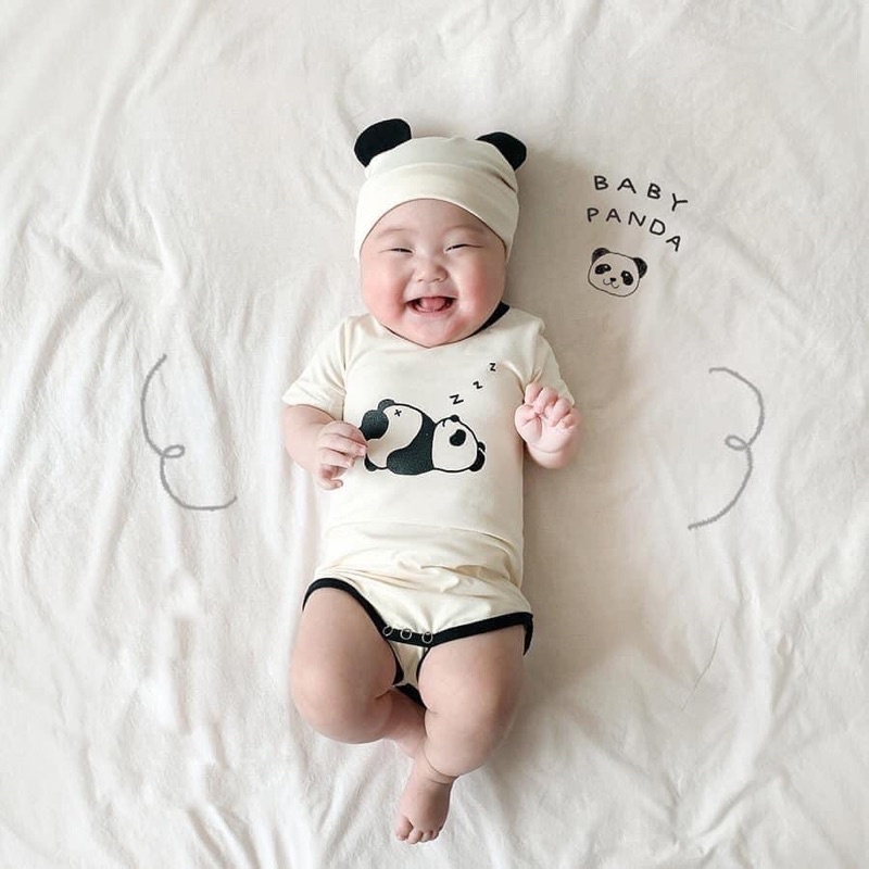 Set body gấu tặng kèm mũ cho bé yêu 💖