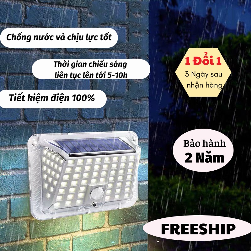 Đèn năng lượng mặt trời đèn cảm biến gắn tường đèn led thông minh leon_store