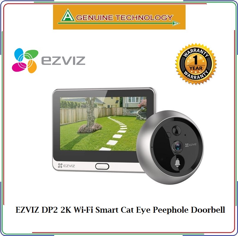 Ezviz DP2 2K Indoor Wi-Fi Video doorbell (Cat Eyes) [Touch Screen