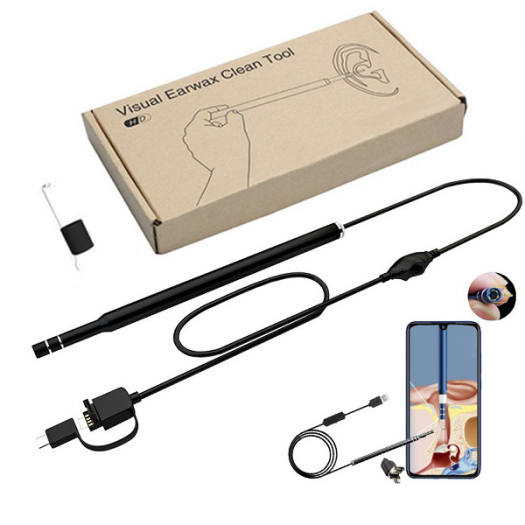 Lấy Ráy Tai Có Đèn Kèm Camera Soi Tại Nhà, Cây Móc Lỗ Tai - Thiết Kế Thông Minh, Nhỏ Gọn, Chống Nước (phần que dò), Đèn Led Có Thể Điều Chỉnh Độ Sáng - Bộ Lấy Ráy Tai, Máy Hỗ Trợ Lấy Ráy Tai Giá Rẻ,