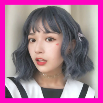 Tóc giả nguyên đầu xoăn gợn Hàn Quốc - TG52