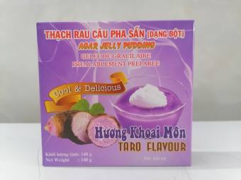 BỘT THẠCH RAU CÂU PHA SẴN [VN] 3K Agar Jelly Pudding Taro Flavour (btn-hk)