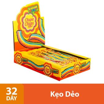 Kẹo Dẻo Chupa Chups Sour Belt (Hộp 32 thanh )