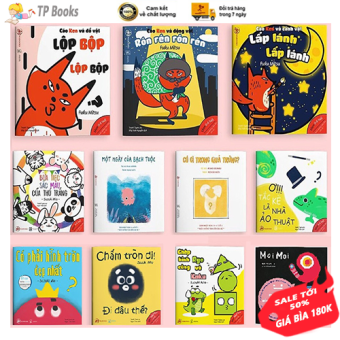 COMBO Bộ 11 Cuốn Sách EHON Cho Bé - Bộ Sách EHON Nhật Bản Phát Triển Trí Thông Minh Cho Trẻ Em Từ 0 - 6 Tuổi ( Âm Thanh, Màu Sắc, Hình Khối, Moi Moi )
