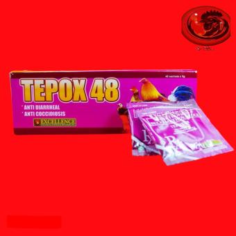 TEPOX 48 - T.huốc trị tiêu chảy ra máu cho gà đá 1 GÓI/ 5gram