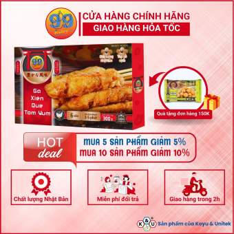 Gà Xiên Que Tomyum Gà Rán Tẩm Bột Và Gia Vị Sẵn 99POULTRY Gói 300gr