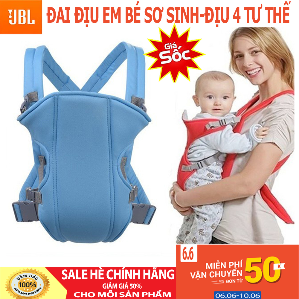 Đai đeo an toàn cho bé - đai địu 4 tư thế cho em bé nhiều màu