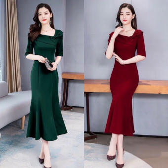 ĐẦM BODY ĐUÔI CÁ ĐÍNH NƠ