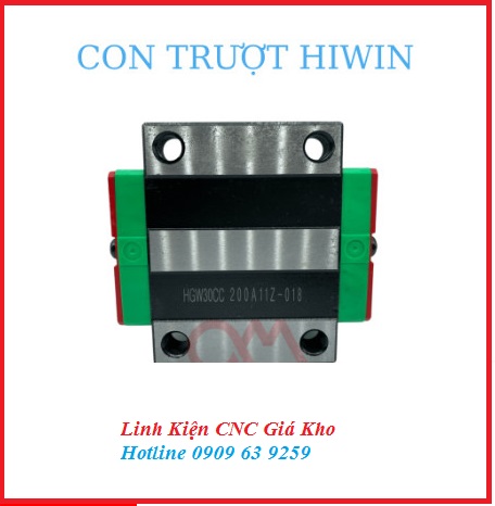 Con trượt hiwin mã hgw15cc ,hgw20cc ,hgw25cc ,hgw30cc ,hgw35cc chuyên dùng làm đương dẫn cho máy cnc