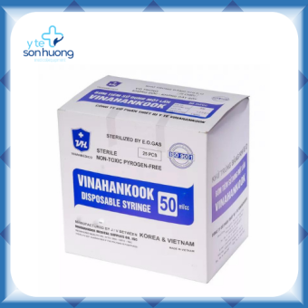 Bơm tiêm vinahankook 50cc Tiêm Xi lanh sử dụng 1 lần vinahancook 50ml Tiêm