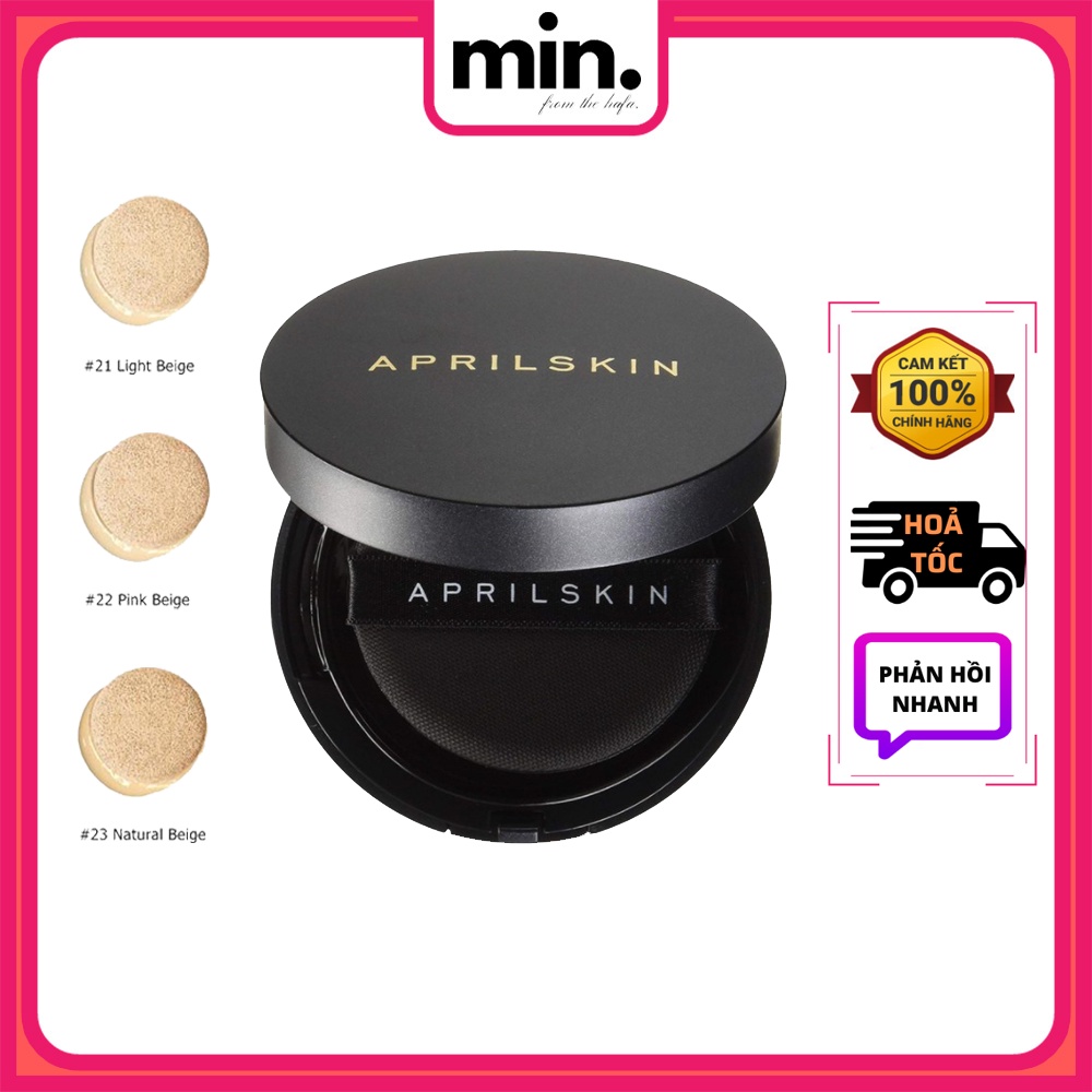 Phấn nước che phủ hoàn hảo aprilskin magic snow cushion galaxy edition spf50+/pa+++ 15g _ aprilskin chính hãng