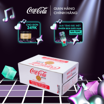 Thùng/Lốc 24 Lon Nước Ngọt Giải Khát Có Ga Coca-Cola Plus (Foshu) 320ml/Lon Sale 25.3 Coca-Cola Chính Hãng