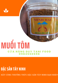 MUỐI TÔM MINH HẢI - ĐẶC SẢN TÂY NINH - 500G - HẠT TO - CHẤT LƯỢNG, CHÍNH GỐC 100% - SIÊU NGON, SIÊU HẤP DẪN.