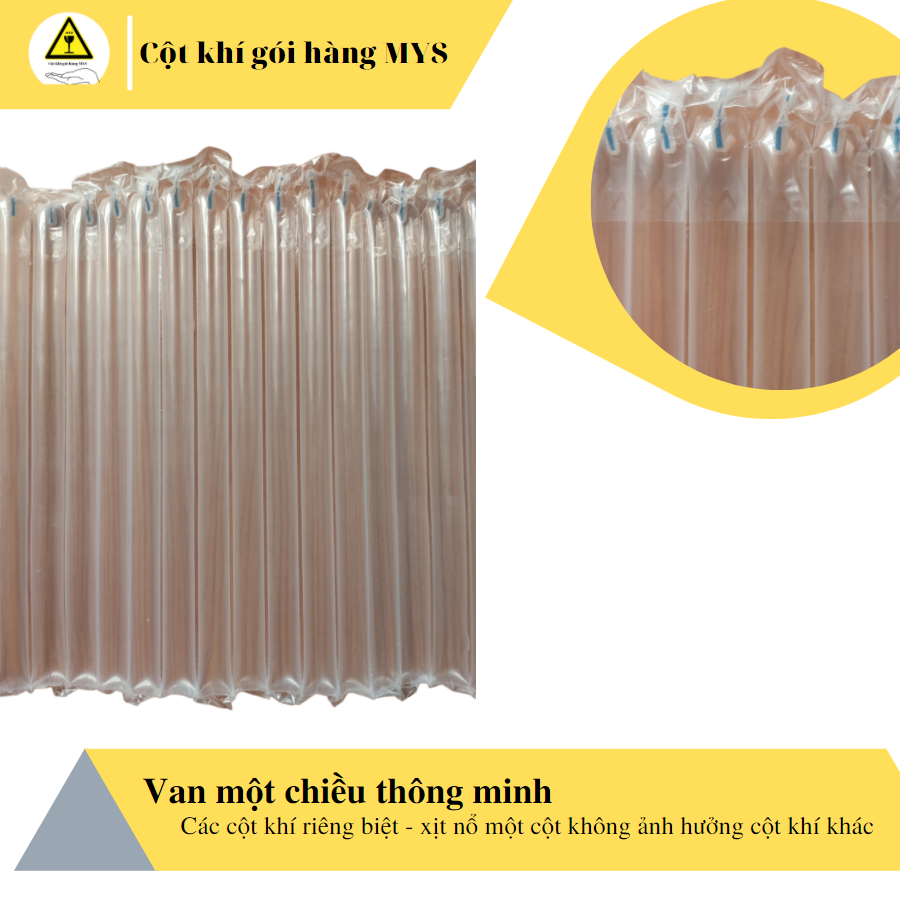 50m Cột Khí Size 45cm Bọc Hàng Chống Sốc Nilon Siêu Dày - Chống va đập quăng quật