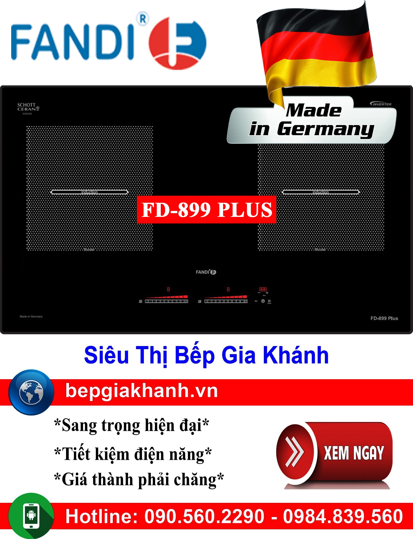Bếp từ đôi Fandi FD-899 PLUS nhập khẩu Đức bếp điện bếp điện đơn bếp điện đôi bếp điện mini bếp điện sunhouse bếp hồng ngoại bếp hồng ngoại sunhouse bếp hồng ngoại giá rẻ